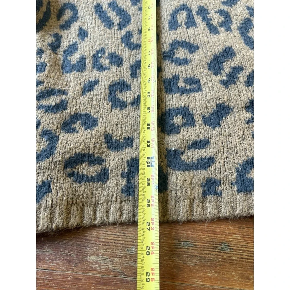 Abercrombie & Fitch Cardigan Womens Small Sweater Jaguar Print - Picture 6 of 6